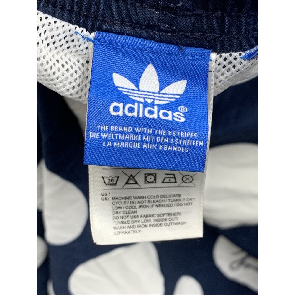 Adidas Men’s Swim Trunks Stan Smith Polkadot blue white Embroidered Lined XXL - Picture 5 of 15